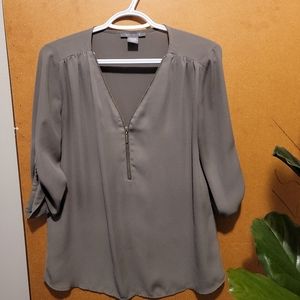 Grayish green blouse